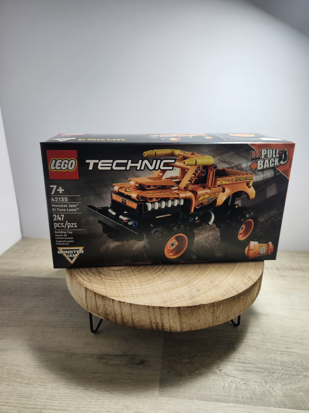 LEGO Technic Orange and Black Monster Jam El Toro Loco Pull-Back Truck